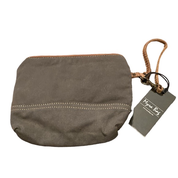 Myra Floral Print Hairon Wristlet Bag - Picture 5 of 13